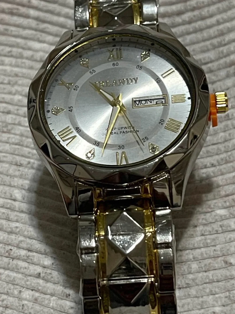 IRLANDY Two-Tone Silver and Gold Men's Watch
